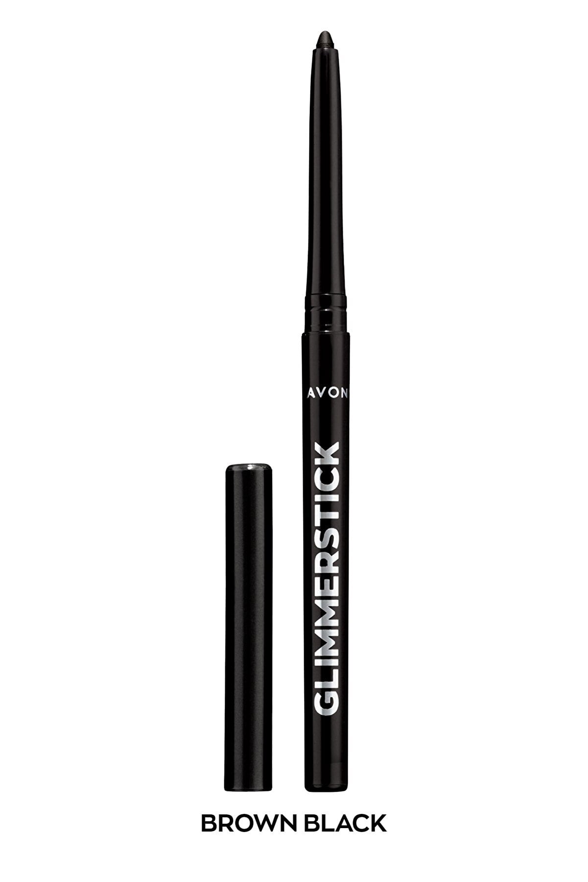 Avon Ultra Colour Glimmerstick Retractable Eyeliner, Brown Black, Waterproof & Smudge-Proof Glide-On Eye Makeup, SET OF 3, 0.01 oz / 0.28 g Each