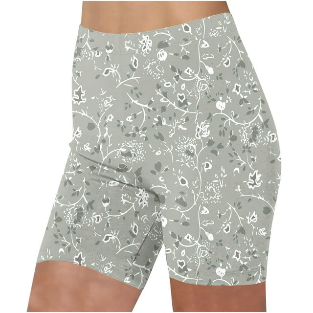 KIHOUT Shorts de Course Légers pour Femmes, Mode Imprimée, Gym Yoga Athlétique, Shorts de Sport pour Femmes