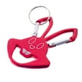 thumbnail image 2 of West Coast Paracord Double Sided Rabbit Carabiner & Bottle Opener - Aluminum Key Clip with Split Key Ring - Multiple Colors & Packs Available, 2 of 3