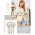 thumbnail image 3 of ZXSXSY Shirts for Women Summer Flower Graphic Tees Cute Garden Plant Lover Tshirts Tops, 3 of 6