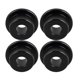 thumbnail image 5 of 4 bujes elevadores de manillar, soportes decorativos, accesorios de aluminio resistente. Negro, 5 of 7