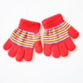 thumbnail image 1 of 3 pares de guantes de invierno tejidos para escribir para bebés, niños y niñas, manoplas de rayas para niños de 1 a 5 años/niños pequeños, 1 of 5