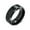 Grey, variant on Bling Jewelry Mens Plain Titanium Wedding Band Ring Beveled Gunmetal Black Plated 8MM