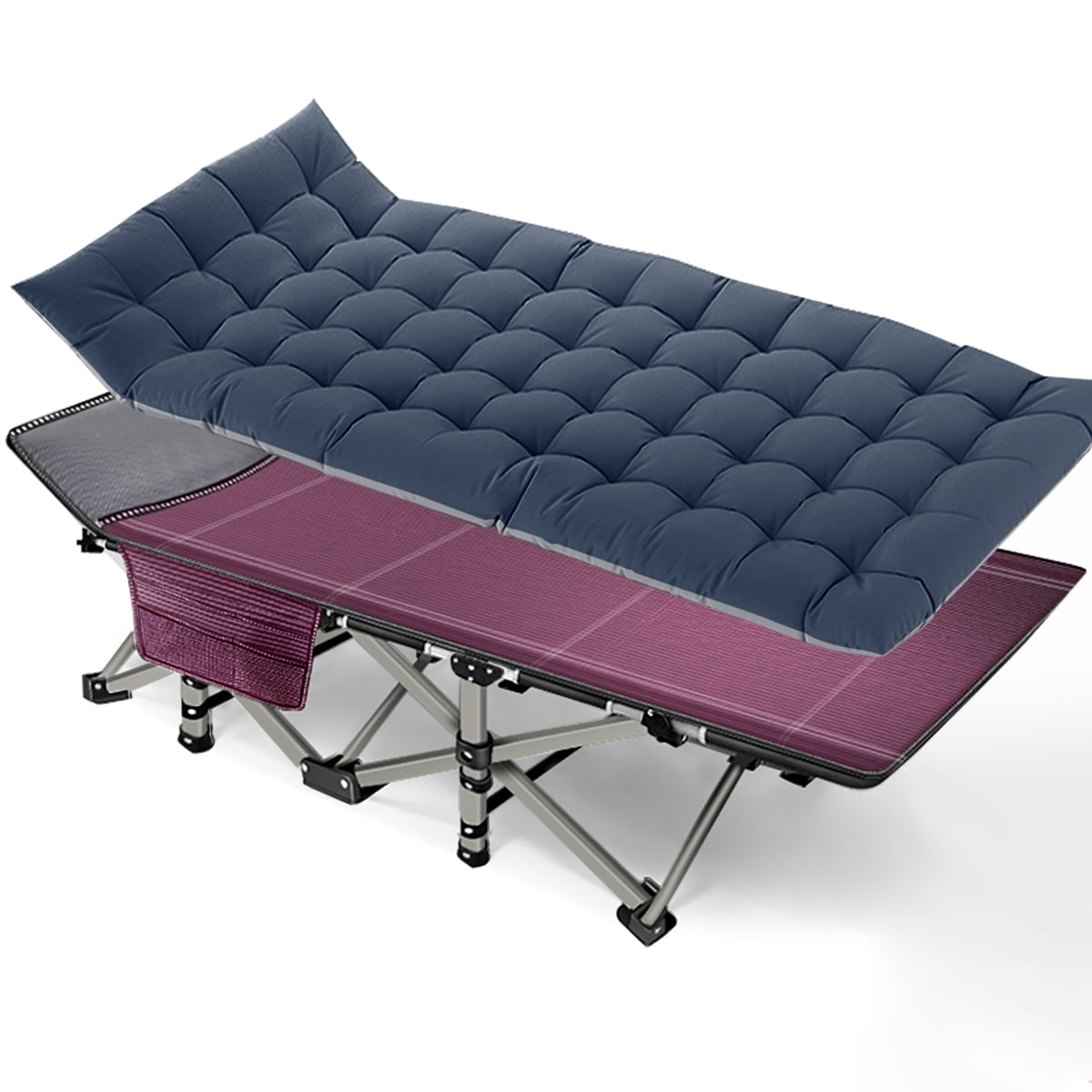 Docred Folding Camping Cots For Adults Heavy Duty Cot With Carry Bag 