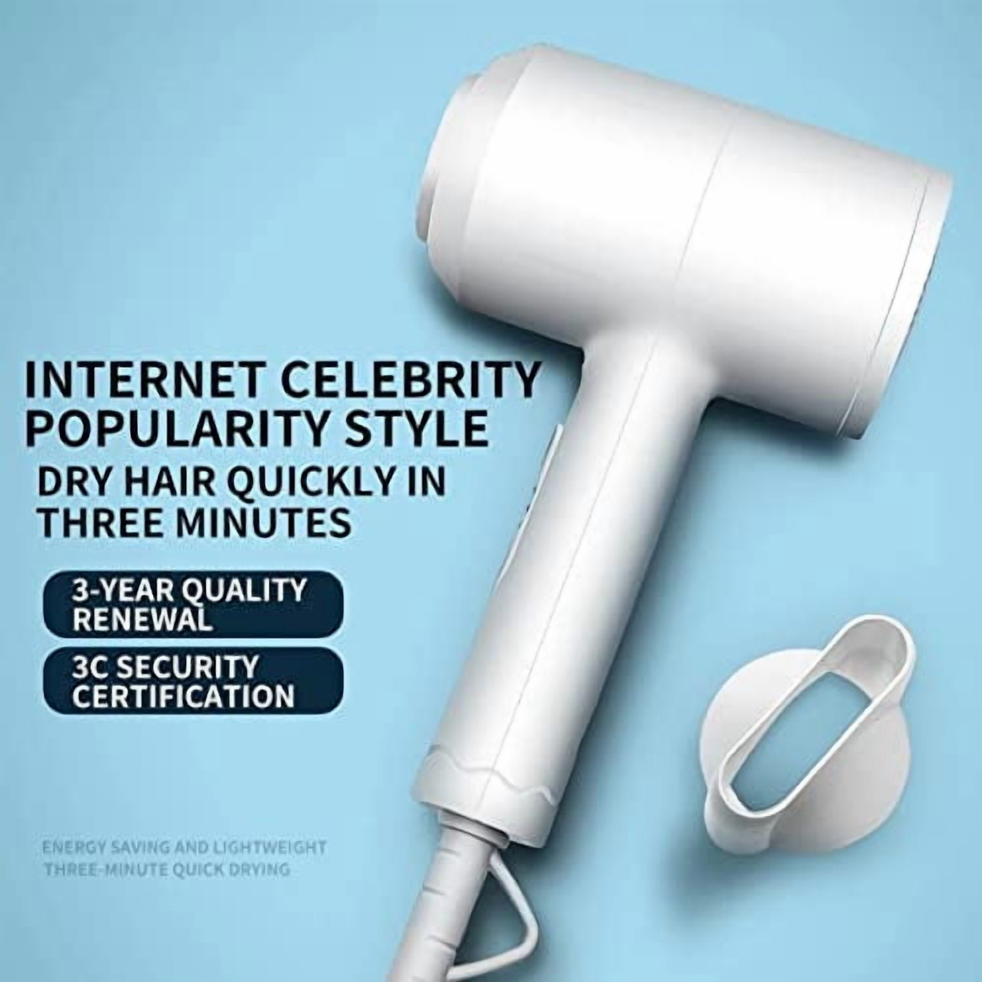 2025 Dual-Temperature Hair Dryer - Compact Ionic Blow Dryer for Home & Travel Use(Green)