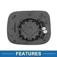thumbnail image 4 of Unique Bargains Heated Right Side Mirror Glass Replacement for Volvo XC70 XC90 2007-2014, 4 of 6