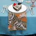 thumbnail image 4 of WYYP Tiger Cub Cloth Napkin Reusable Party Dinner Decoration Washable Napkins 6 PCS, 4 of 7