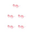 thumbnail image 3 of Gafas de sol redondas Sonducket con perlas montura de PC Rosa, 3 of 6