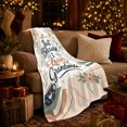 thumbnail image 3 of Just Because I Love Grandma Botanical Quote Art, Cozy Botanical Garden Scene, Warm Flannel Blanket for Sunroom and Reading Nook, Garden Lovers Valentine's Day Gift, Botanical Home Decor, 3 of 9