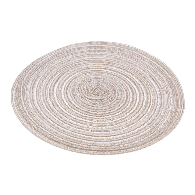 Manteles individuales de redonda do de Manteles individuales de aislamiento deslizante 18 cm de diámetro - café Sunnimix Placemat redondo