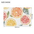 thumbnail image 4 of Yayeee Bath Rug for Bathroom Floor Non Slip Rectangle Fluffy Soft Absorbent Mat, 16"x24", Candy Grapefruit Slices, 4 of 7