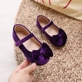 thumbnail image 2 of Elegyee Girls Ballet Dance Shoes Bow Solid Color Soft Solle Comfortable Flats Sneakers, 2 of 9