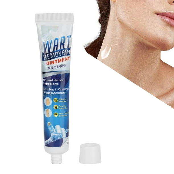 Crema removedora de verrugas, 20g Uso a largo plazo Material de extractos naturales Crema para eliminar marcas en la piel Seguro Eficaz suave para el removedor de marcas en la piel