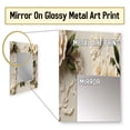 thumbnail image 3 of Designart "Timeless Lace Veil Adorned With White Florals I" Floral Wall Mirror, Printed White Wall Mirror, Traditional Bathroom Wall Mirror, Decorative Floral Mirror - 24x32 Inch, 3 of 5
