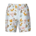 thumbnail image 4 of Lsque Mens Swim Trunks Squirrel In The Forest Pattern - Bathing Suit Compression Liner - Beach Swim Shorts Swimwear - (S-3XL) - Stretch Quick Dry -Large, 4 of 9