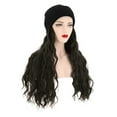 thumbnail image 5 of DOPI Long Curly Wig Hat Hooded Wig Winter Cap Caps Casual Women Wig Hats with Hair, 5 of 5