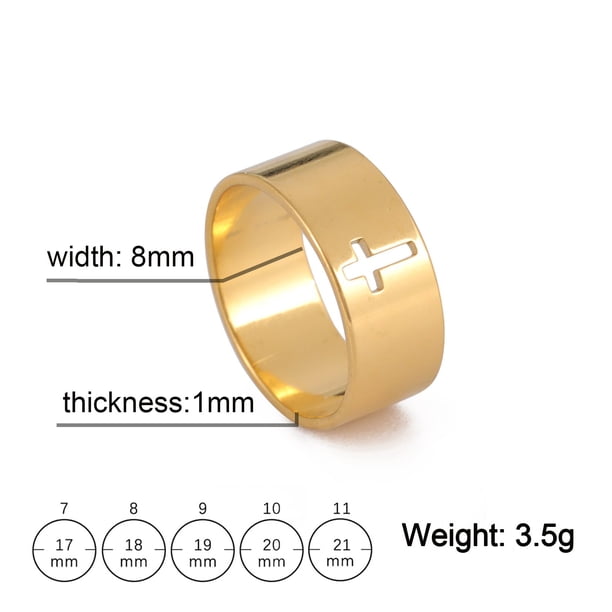 Anillos de pareja de acero inoxidable COOLTIME, anillo de compromiso con cruz sobrenatural de Color plateado para hombre y mujer, regalo de boda, joyería de moda Tan Jianjun unisex