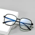 thumbnail image 2 of Langgg Large frame anti blue light flat mirror trendy polygonal myopia finished eyeglass frame, 2 of 8