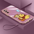 thumbnail image 1 of Carcasa OPPO A16 A16K A16S A16E A17 A15 A15S A35 A83 A57 2022 A54 5G A55 4G Funda Para Teléfono De Lujo Trasera Macaron Color De Gama Alta Winnie The Pooh De Chapado Ultrafina, 1 of 4