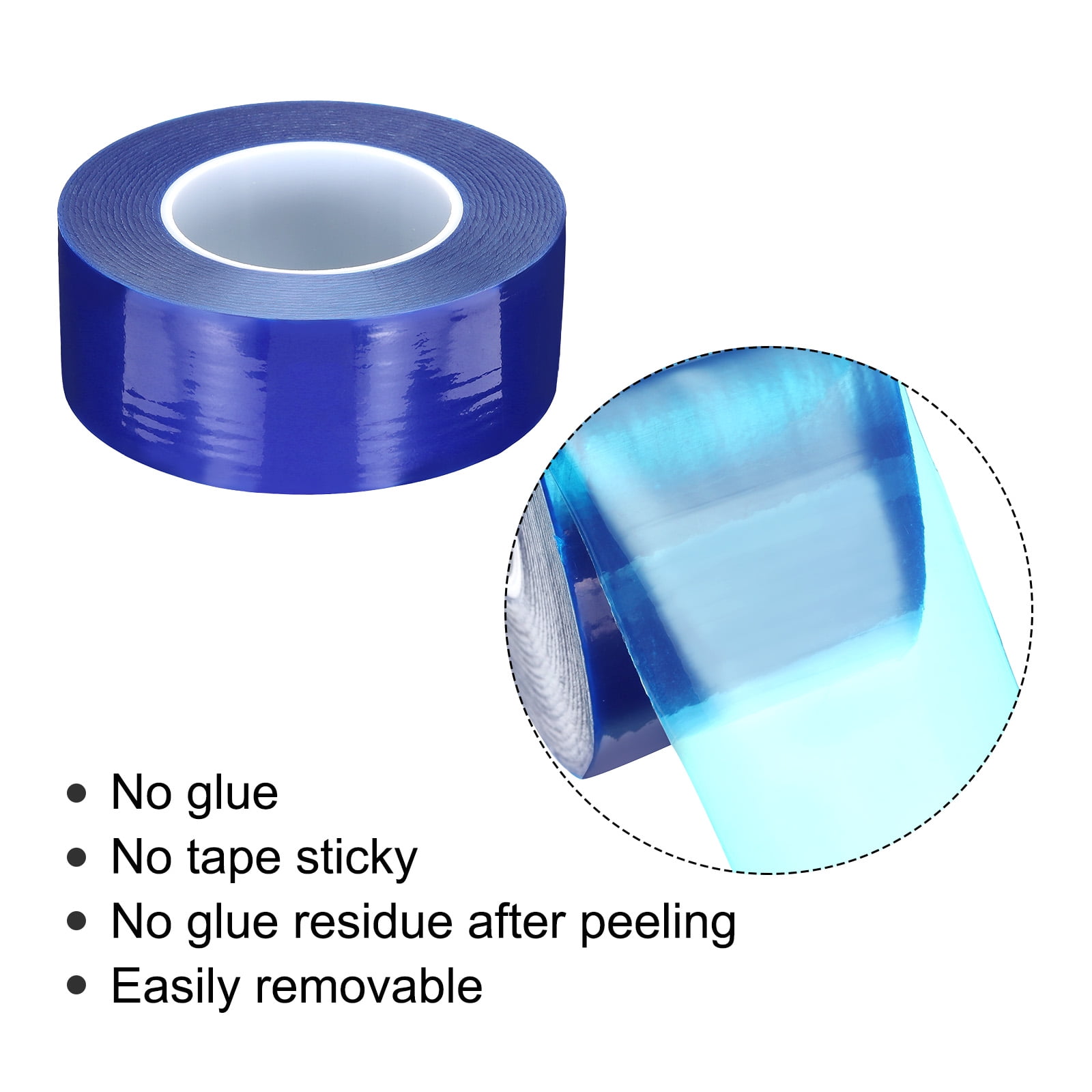 Surface Protective Removable Scratch Film Tape Roll 1.97 Inch x 656 Ft Blue
