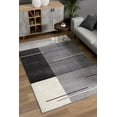 thumbnail image 3 of Rug Branch Contemporary Mid-Century Modern  Grey Black Indoor Area Rug - 5x7, 3 of 8
