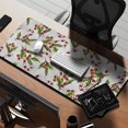 thumbnail image 2 of Long Mouse Pads for Desk,White Christmas Candy Cane Pattern Desk Mats on Top Of Desks, Desk Mouse Pad Extra Large with 3mm Non-Slip Base and Stitched Edge for Gaming,Office,Work,Home 35.4x15.7in, 2 of 5