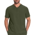 thumbnail image 2 of Mifsaly Mens Zip Front Scrub Tops Modern Fit Stretchy Medical Nursing Shirts Soft Breathable Chest Pocket Nurses Healthcare Workwear 2026 XXL, 2 of 6
