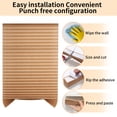 thumbnail image 3 of Debonair Pleated Window Paper Shades Room Darkening Blinds Brown 24" x 59", 3 of 8