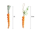 thumbnail image 6 of Easter Wooden Carrot Beads String Wood Pendant Spring Home Party Decoration for Birthday Housewarming, 6 of 7