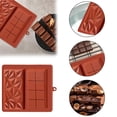 thumbnail image 1 of melotizhi Mould Silicone Deep Silicone Moulds Deep Bar Mould Non Stick Coating Silicone Mould Deep For DIY Sweets, Brown, 1 of 9