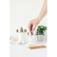 thumbnail image 3 of Apothecary Lid Storage Set with Ball Mason Jars - Farmhouse Home Decor for Vanity Organization - Luxury Bathroom, Kitchen and Office Accessories - Stainless Steel - Two Pack, 3 of 6
