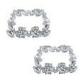 thumbnail image 6 of OFFIGAM Crystal Metal Shoe Clips 1 Pair - Clip On Shoe Embellishments for Women and Girls, Decorative Accessories, 6 of 7