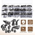 thumbnail image 3 of 150 Sets Cone Spikes Studs, 13 Sizes Studs and Spike Leather Rivets,  Black, 3 of 6