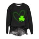 thumbnail image 1 of Camiseta Suelta de Cuello Redondo de Impresión de Navidad Inspirada en Grinch Casual de Manga Larga de las Mujeres, Camisetas de Navidad de Manga Larga de las Mujeres Diversión, 1 of 5