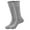 Grey, variant on Mens Solid Color Oktoberfest Waffle Knit Combed Cotton Big Tall Crew Socks Multipack Comfort Fit For Everyday Wear