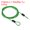 Green, variant on Uxcell 2.5mmx0.5m Coated Security Steel Cable Luggage Lock Wire Rope Double Loop Transparent 4 Pack