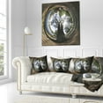 thumbnail image 3 of Designart Ufa Little Planet Panorama - Tree Photography Throw Pillow - 16x16, 3 of 5