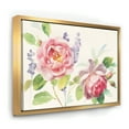 thumbnail image 1 of Watercolor Roses Bouqet - Shabby Chic Framed Canvas, 1 of 3