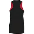 thumbnail image 6 of Augusta Ladies Tricot Mesh Reversible 2.0 Jersey 163 Scarlet/White L, 6 of 7