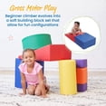 thumbnail image 3 of ECR4Kids SoftZone Crawl and Climb Playtime Active Set, Building Blocks, Assorted, 6-Piece, 3 of 9
