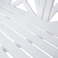 thumbnail image 3 of VIFAH Atlantic Painted 5 Foot Acacia 3 Seater Outdoor Bench, Baltic White, 3 of 7