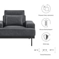 thumbnail image 6 of Proximity Upholstered Fabric Armchair, 6 of 8