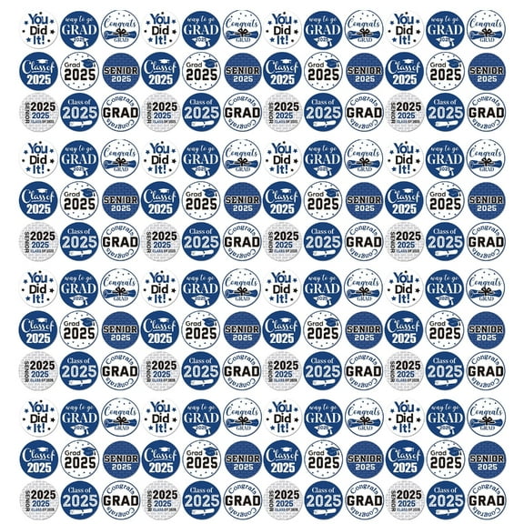 500 Count Class of 2025 Graduation Sticker 1Inch For Seal Envelope Card Wrapping