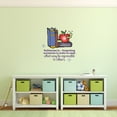 thumbnail image 2 of Politeness Books School Class Quote Cartoon Quotes Decors Wall Sticker Art Design Decal for Girls Boys Kids Room Bedroom Nursery Kindergarten Home Decor Stickers Wall Art Vinyl Decoration (30x30 inch), 2 of 2