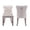 Beige, variant on Hassch Velvet Dining Chairs Set of 2 - Upholstered Kitchen Side Chairs with Solid Wood Legs, Button Tufted Back, Nailhead Trim and Decorative Ring Pull, Beige