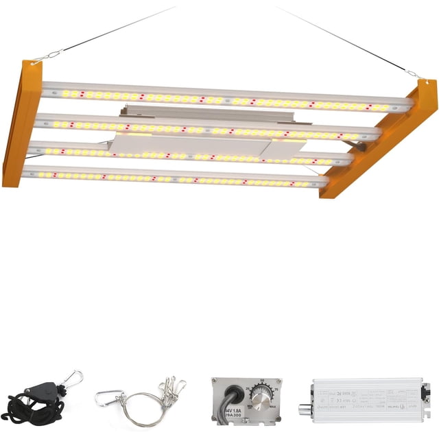 Lampe de Croissance à DEL pour Plantes d'Intérieur, Couverture TFT avec Diodes à Haut Rendement, Spectre Complet Semblable au Soleil, Lampes de Culture à Intensité Réglable pour Semis Hydroponique Intérieur, Végétation, Floraison, Maison ()