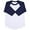 White/navy, variant on Ma Croix Kids Plain Raglan Baseball T-Shirt with 3/4 Sleeve Little League