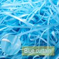 thumbnail image 3 of piezas de cortinas con flecos, cortina metálica azul, flecos para ventana de mascota, regalo de cumpleaños para pared, 3 of 5
