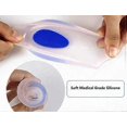 thumbnail image 2 of Silicone Gel Heel Cups/Pads 100% Medical Grade Silicone (Medium ( 6-9)) Blue, 2 of 3