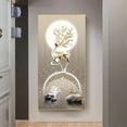 thumbnail image 4 of Nuevos carteles e impresiones de lienzo de ciervo dorado de Fengshui chino abstracto de piedra zen, arte de pared de lujo moderno para decoración de porche, 4 of 5